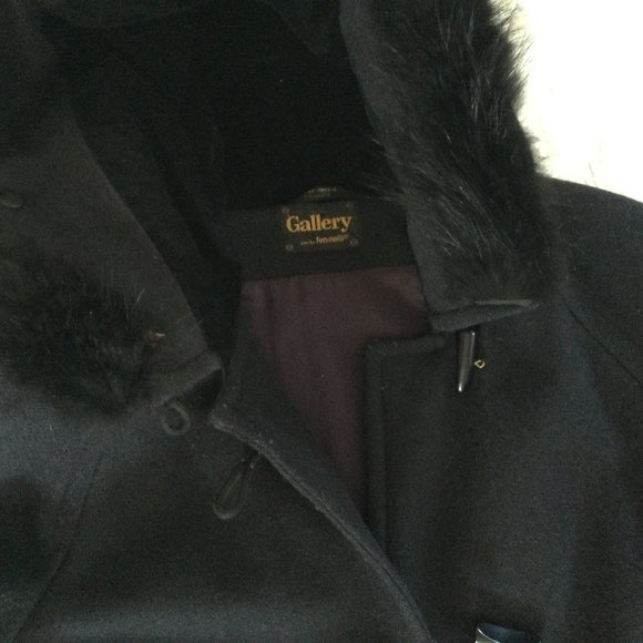 women's long coat with hood Gallery by Fennelli made in Canada - Picture 8 of 9